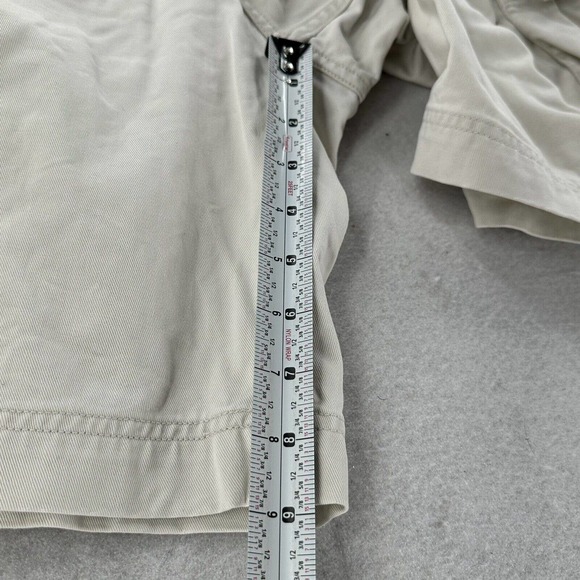 Vintage Polo Ralph Lauren Bleecker Paratrooper Khaki Military Cargo Shorts Men34 - Picture 10 of 13